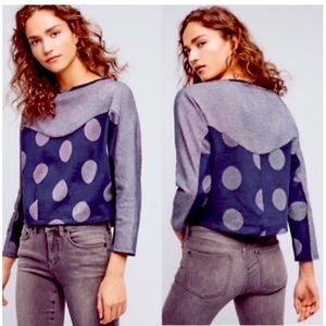 Anthropologie crop pullover